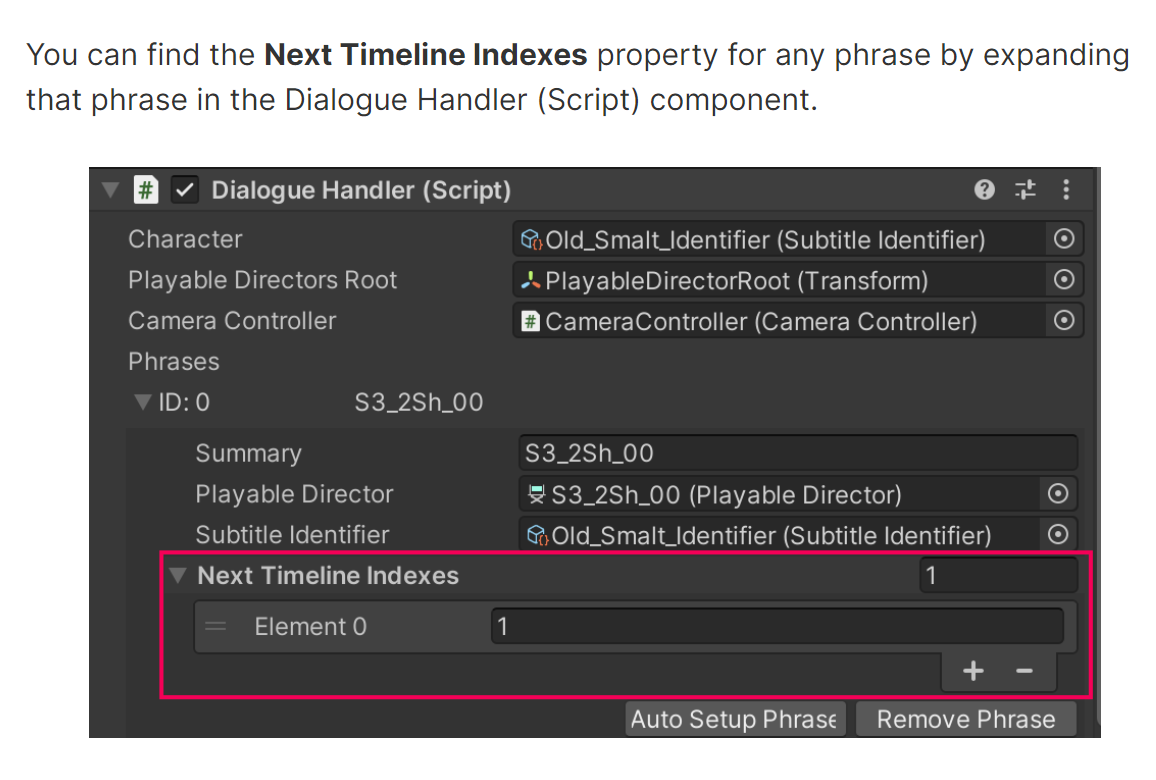 A detailed set of properties and fields in the Editor.