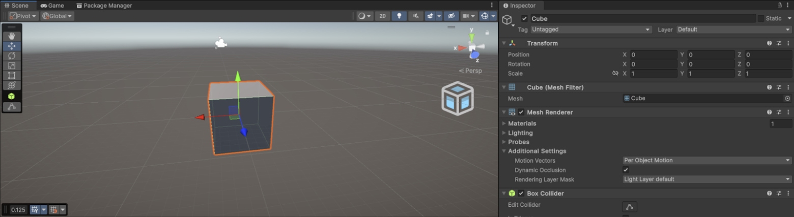 A screenshot of the Unity Editor that includes too much blank space.